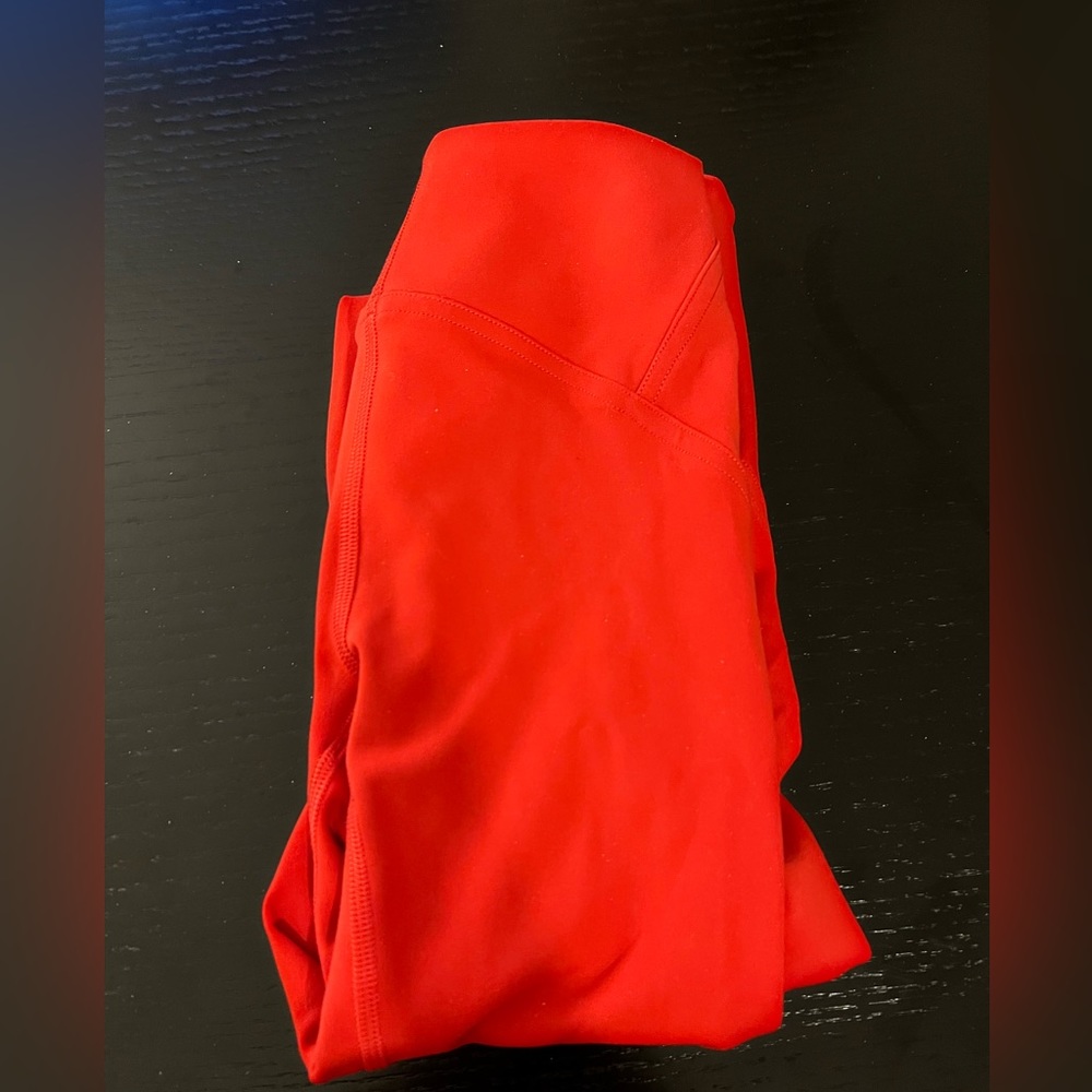Lululemon Instill High-Rise Tight 25” in Dark Red